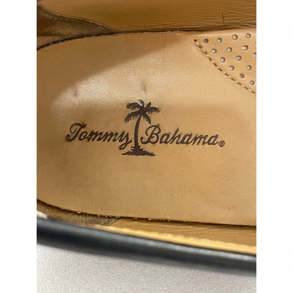 Tommy Bahama black leather